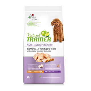 Natural Trainer Mature Small&Toy Frango ração para cães 